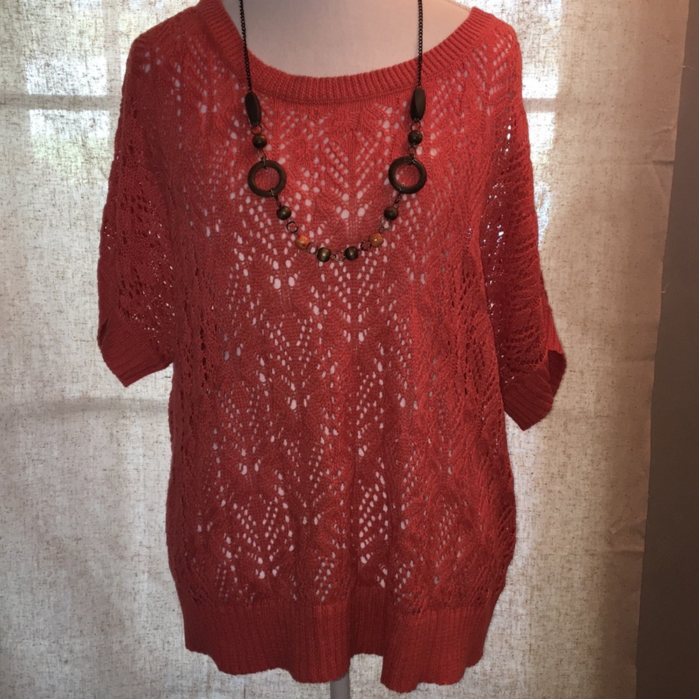 Beautiful fall sweater. Large (would fit most XL.)